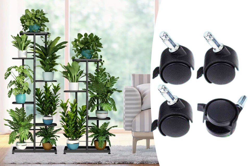 4 izdržljiva točka za bolju mobilnost postolja za biljke LoomLeaf