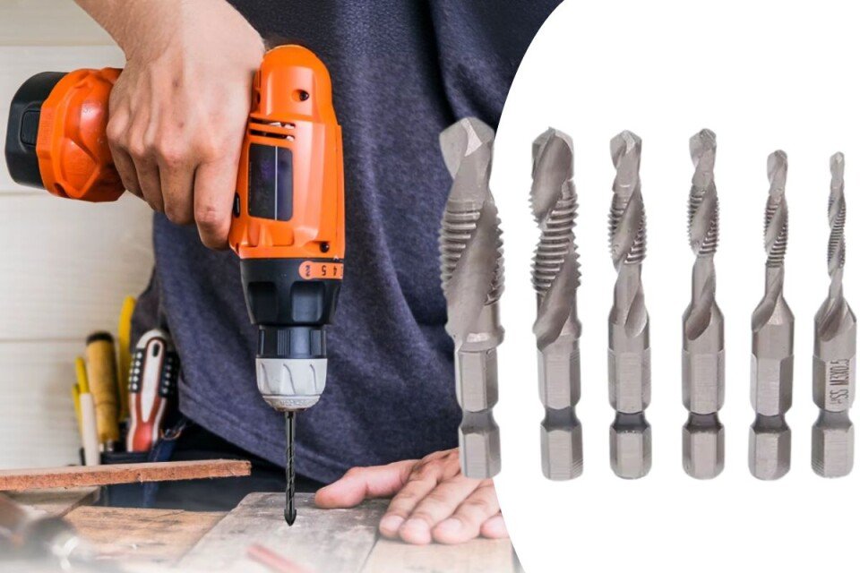 DrillSo set burgija za bušenje sa šestougaonom osovinom, 6 delova