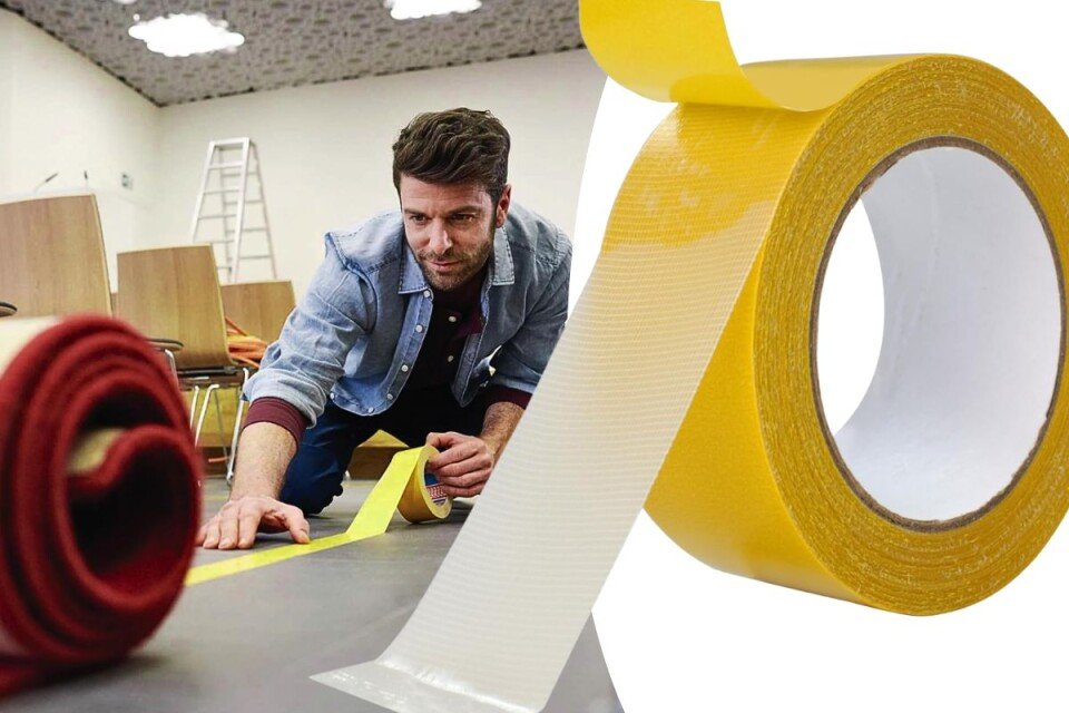 Obojestranski PowerTape, večnamenski lepilni trak, 492cm x 5 cm