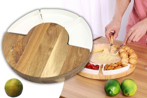 Drvena daska + pribor za serviranje sira CheeseBoard, 33 cm