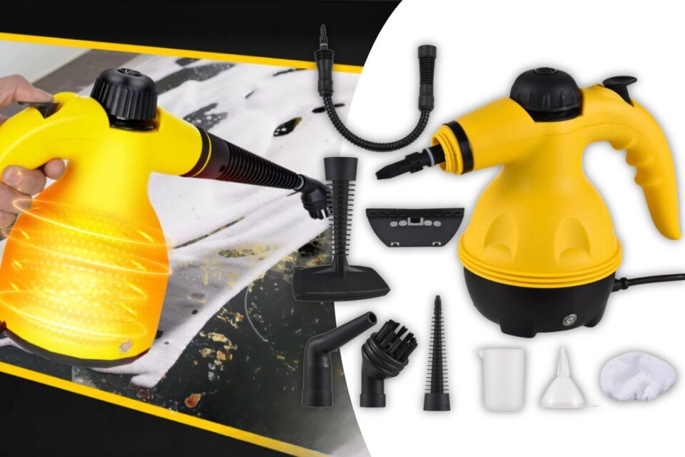 Vapurex Dampfreiniger zur Desinfektion, 9 Zubehörteile