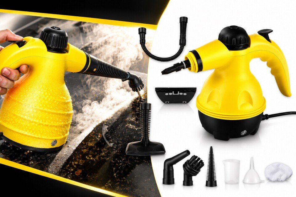 Pulitore a vapore Vapurex per la disinfezione, 9 accessori