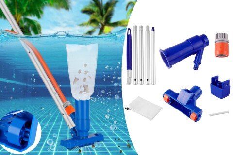 Bazénový vysávač PoolVaccPRO s kolieskami + teleskopická tyč (sada)