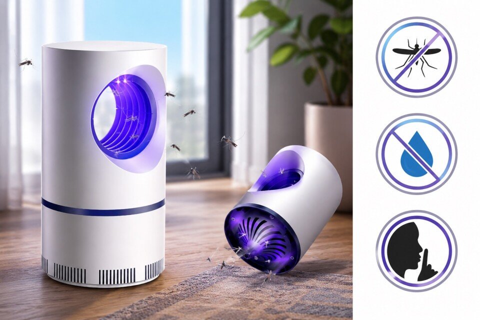 Ucigaș de țânțari cu catalizator USB NoMosquito, efect decorativ