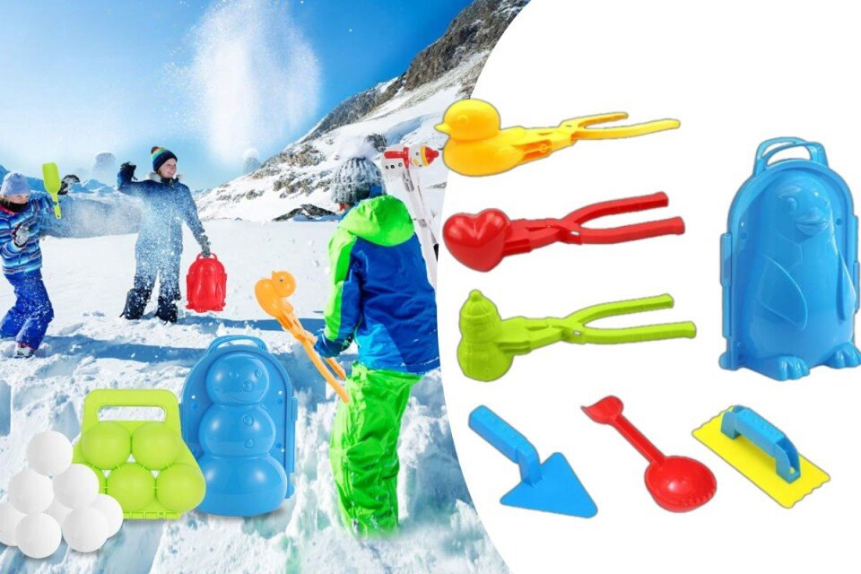 SnowballToy 7-częściowy zestaw zimowych zabawek śnieżnych
