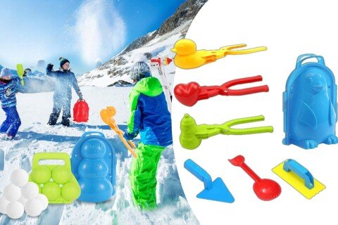SnowballToy 7-częściowy zestaw zimowych zabawek śnieżnych