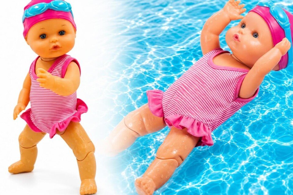 Wasserdichte SwimGirl-Puppe zum Spielen im Wasser