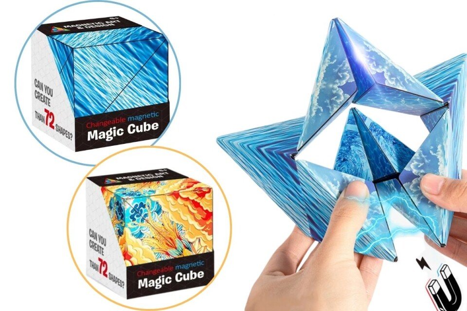 StarCube magnetska čarobna kocka, 70 različitih oblika
