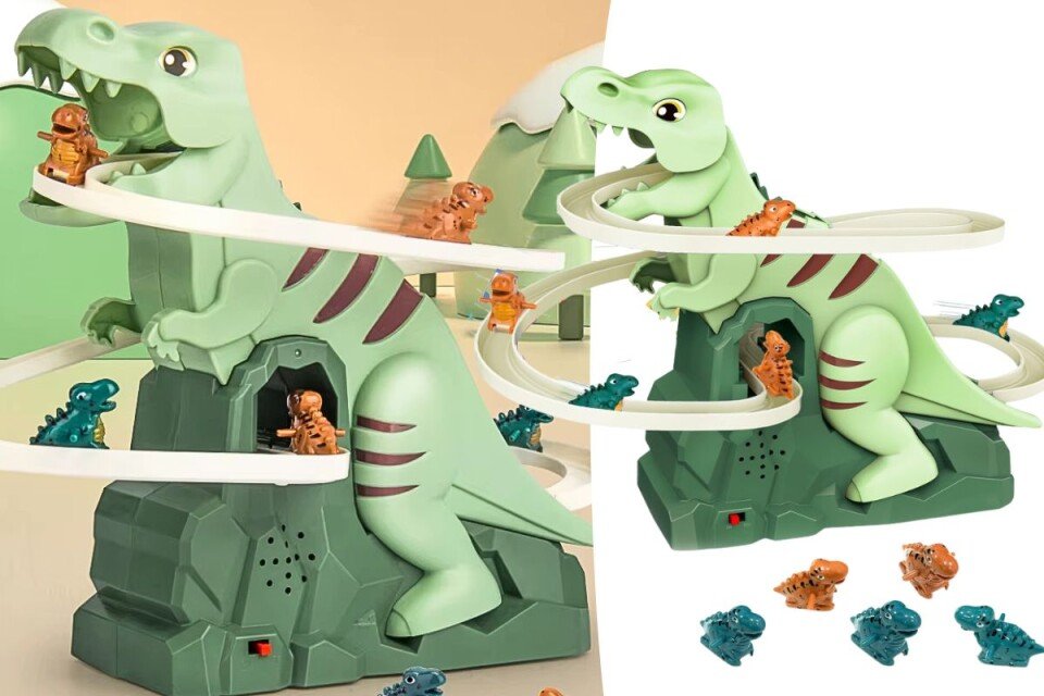 Zabavni dinosaur Climbosaur s mini dinosaurima + baterije