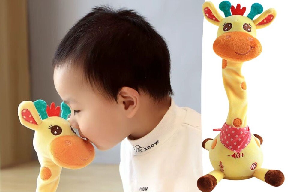 Interaktivní plyšová žirafa Tallidoo, 60 písní