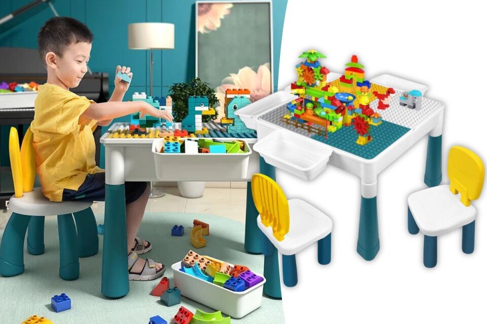 Dječji višenamjenski stol Mimsy, bočne ladice, 101 dio