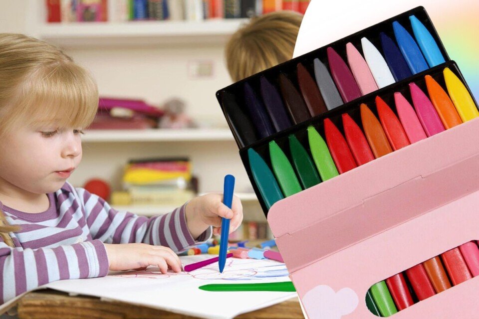 Kredki woskowe dla dzieci RainbowCray, 24 szt