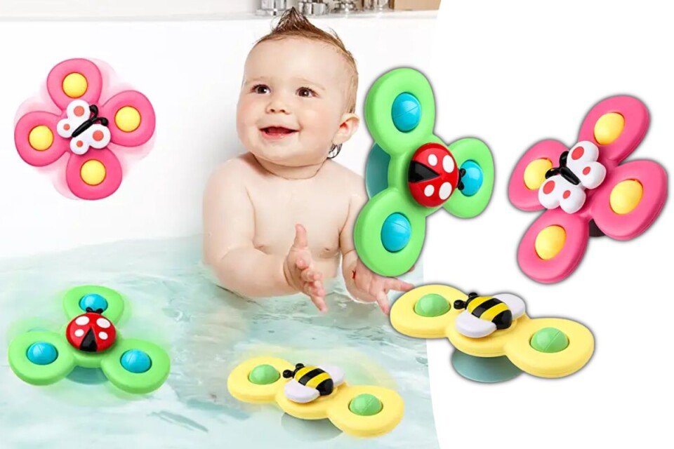 Divertente giocattolo interattivo per bambini Papillon, 3 pezzi