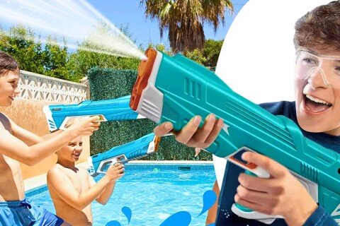 MegaSoak-Wasserpistole, 500 mAh, Reichweite 8–10 m