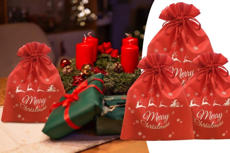 Gleem Weihnachtstüten, 3x verschiedene Größen