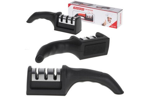 Ακονιστήρι μαχαιριών κουζίνας τριφασικό ξύστρα 3 σε 1