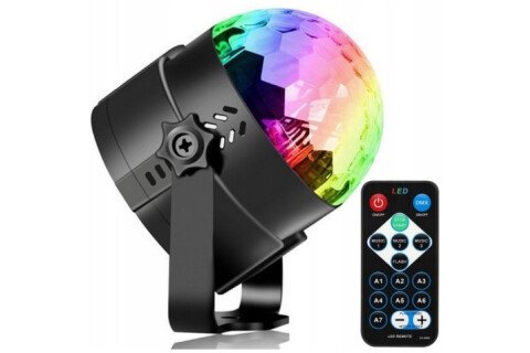 RGB LED diszkó projektor + távirányító