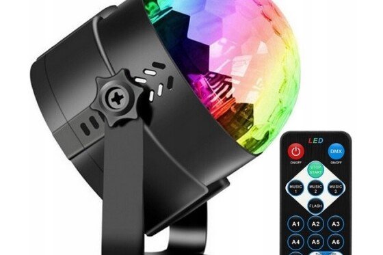 RGB LED diszkó projektor + távirányító