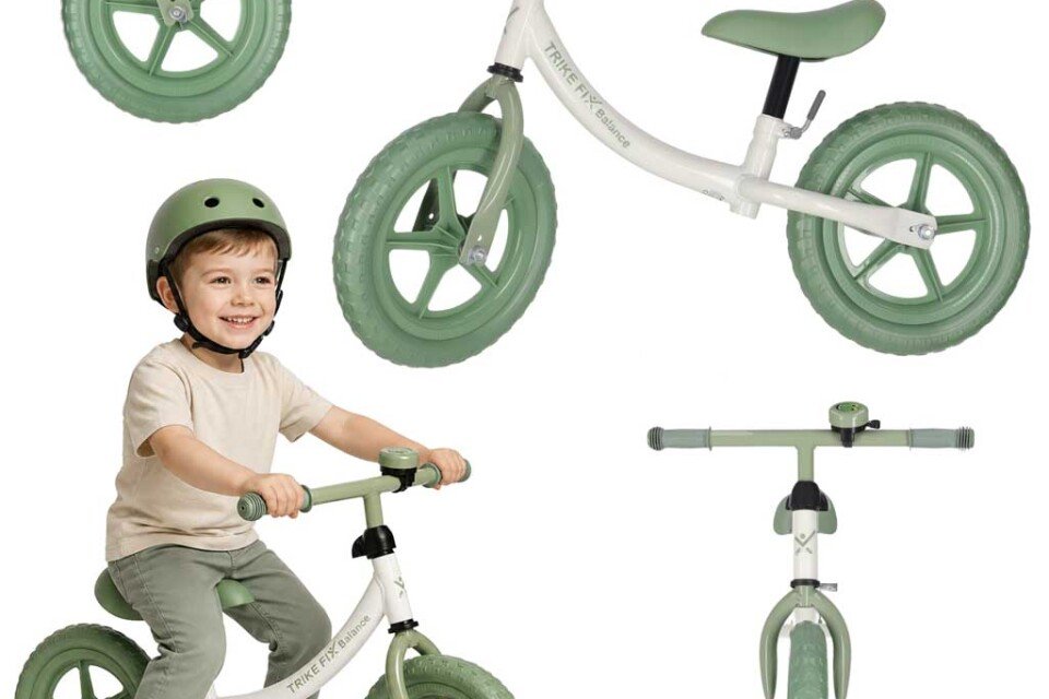 Trike Fix Balance csengővel, zöld