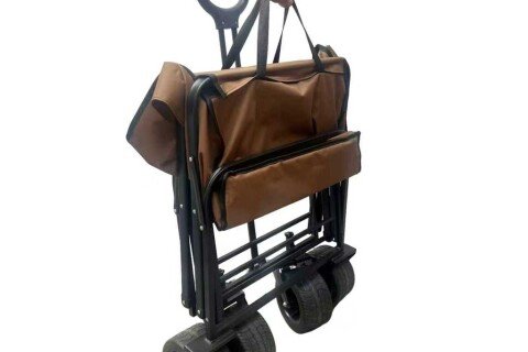 LUARO sklopiva kolica za plažu s 2-u-1 stolom