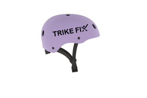Cască de bicicletă pentru copii Trike Fix, reglabilă, LED, M, 55-58 cm, violet