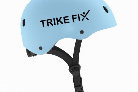 Cască de bicicletă pentru copii Trike Fix, reglabilă, LED, M 55-58 cm, albastră