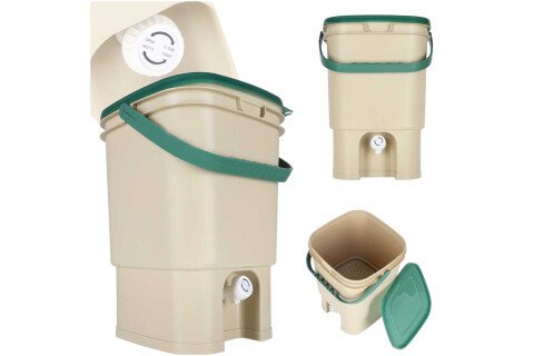 LUARO kućni komposter, kanta za kompost za kuhinjski otpad, 15 l