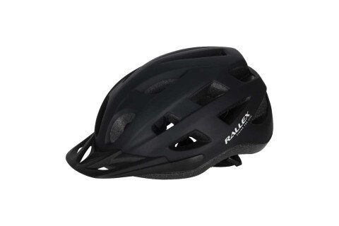 RALLEX kerékpáros sisak nőknek és férfiaknak, állítható, fekete, M 54-58 cm