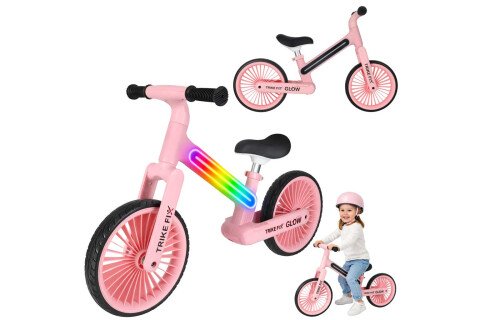 Trike Fix Glow LED różowy popychacz