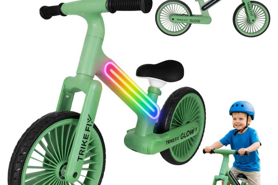 Trike Fix Glow LED potiskivač zelene boje