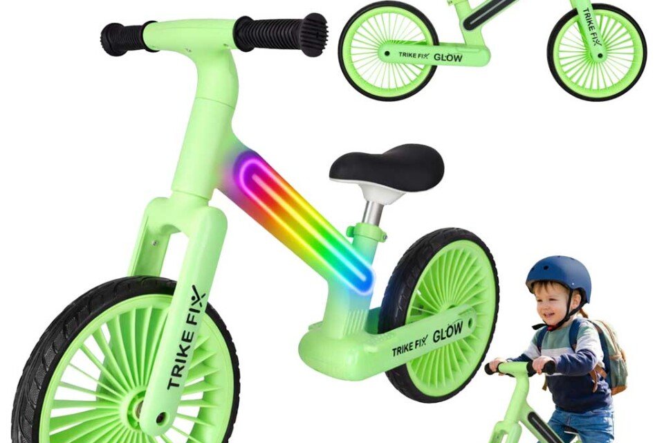 Tlačítko Trike Fix Glow LED neonově zelené