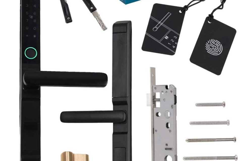 Kvaka na vratima, elektronička kombinirana brava s kodom, otiskom prsta, karticom