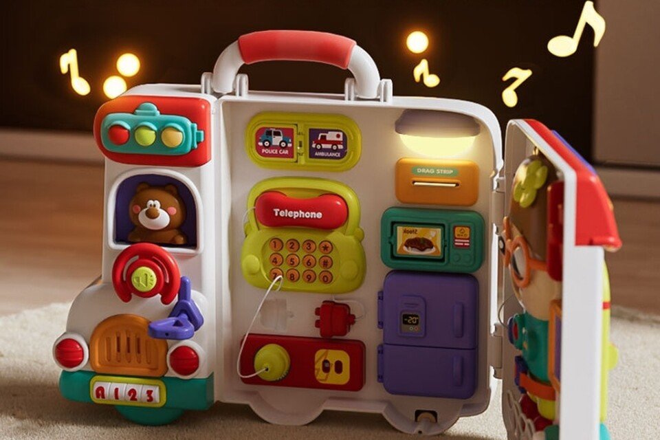 Διαδραστικός πίνακας χειρισμού αυτοκινήτου με φώτα και ήχους