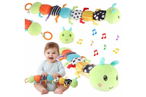 Interaktywna pluszowa muzyczna gąsienica
