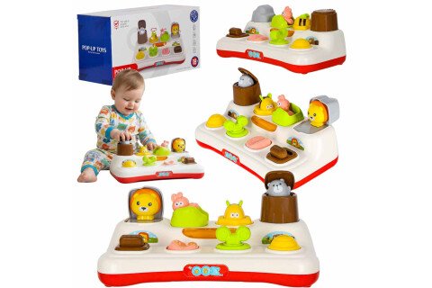 Pädagogisches Tierspielzeug in verschiedenen Farben mit Licht- und Geräuscheffekten