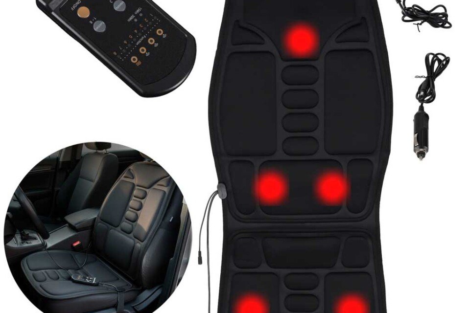 Masažer za leđa, grejana masažna prostirka za auto sedište