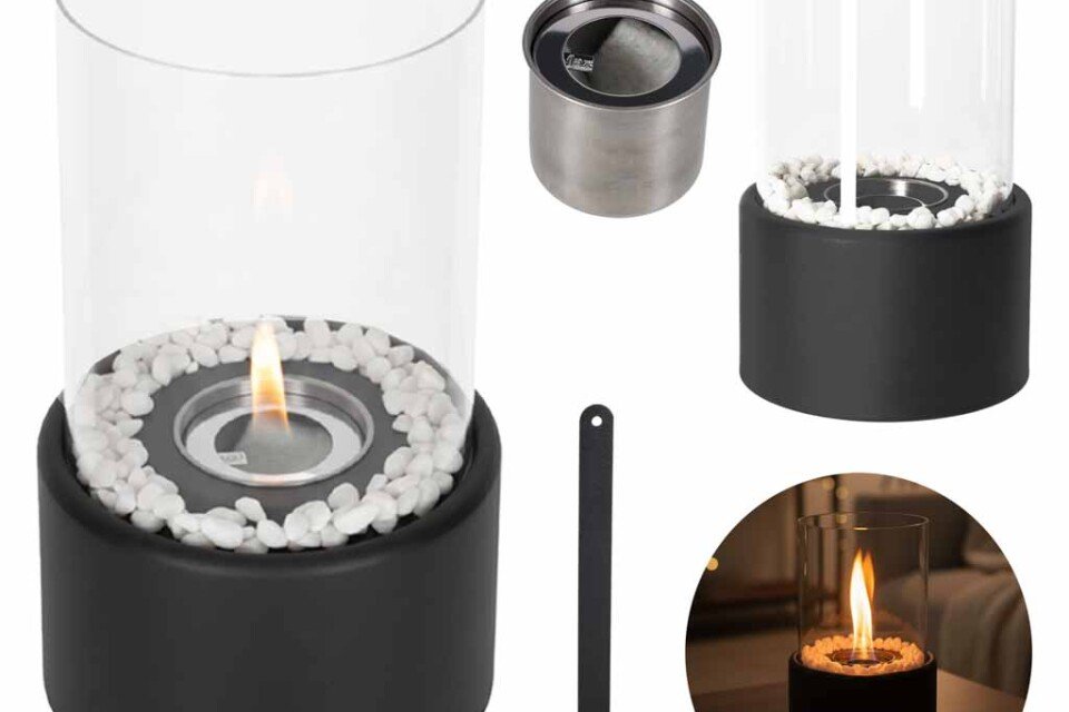 Samostojeći stoni biokamin bez dima na biogorivo, vertikalni