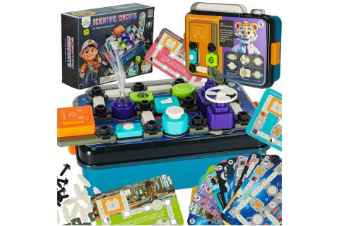 Pädagogisches Elektronik-Set für kleine Elektriker, 45 Teile + 12 Karten