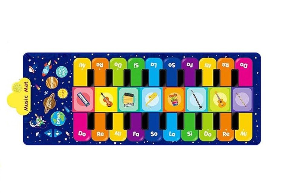 Interaktive Musik-Tanzmatte für Kinder, 8 Instrumente, 10 Melodien