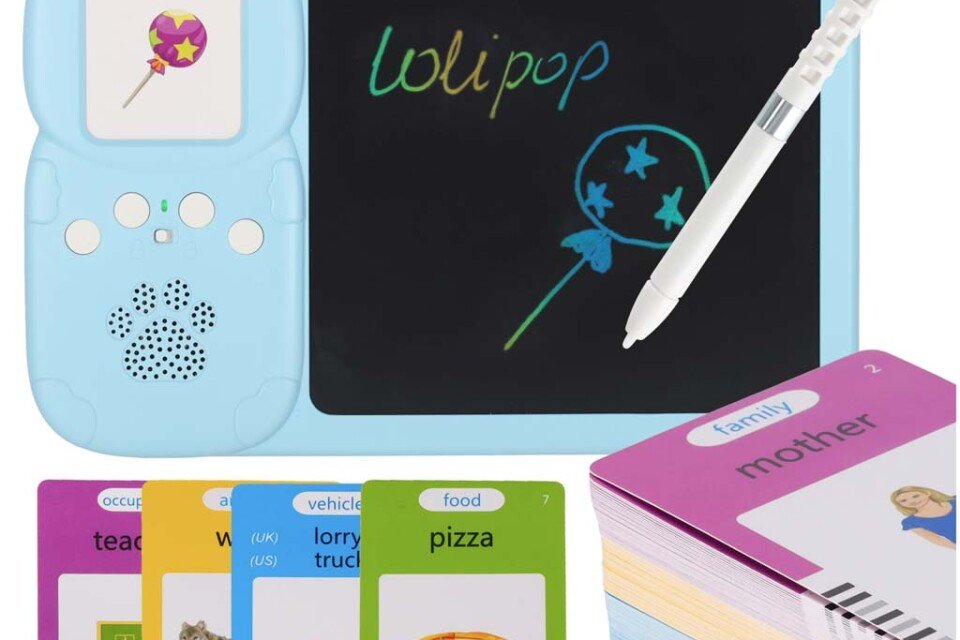 Angol nyelvtanulási kártyaolvasó, kék