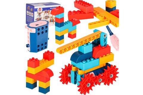 Δομικά στοιχεία για κατασκευές, κινητά με κινητήρα, 116 τεμάχια