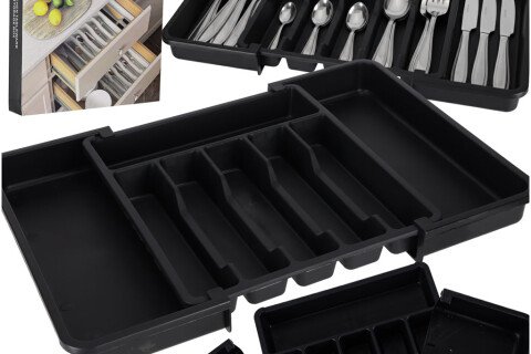 Organizator fioke, podesiv, izvlačni uložak za pribor za jelo