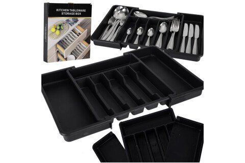 Organizator fioke, podesiv, izvlačni uložak za pribor za jelo