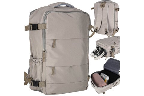 Rucsac de călătorie pentru bagaje turistice gri 45x30 cm