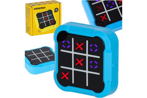 Ηλεκτρονικό παιχνίδι παζλ Tic-tac-toe, φορητή κονσόλα, μπλε