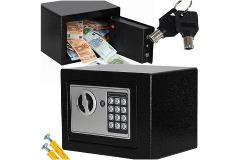 Otthoni széf elektronikus kombinációs zárral és kódolási funkcióval