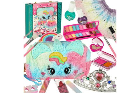 Kosmetika na líčení, laky na líčení, kosmetická taštička, sukně, sada 22 kusů