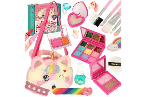 Καλλυντικά μακιγιάζ, βερνίκια μακιγιάζ, τσάντα, σετ 21 τεμαχίων