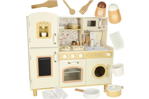 Gyerekkonyhai fa vízcsap hanggal és fénnyel 90 cm