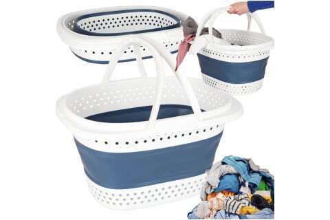 Sklopiva silikonska korpa za veš, velika 32l